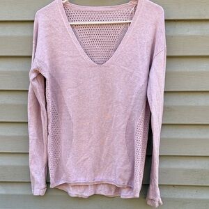 Lululemon | Still Movement V-neck Sweater Pink Purple